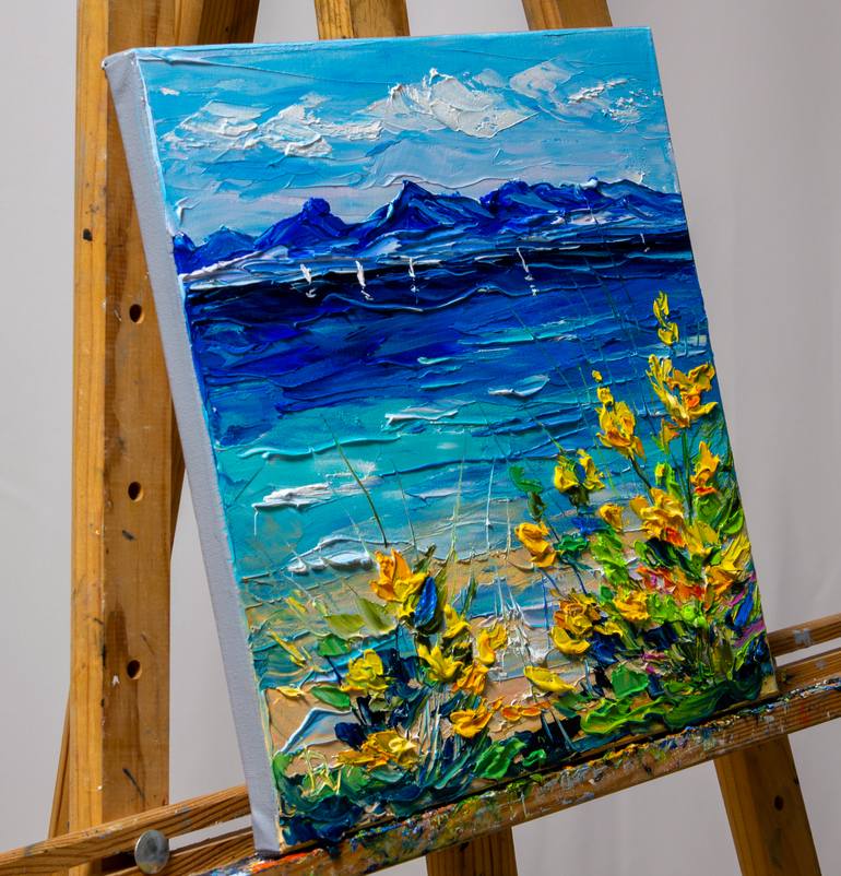 Original Impressionism Seascape Painting by Vladyslav Durniev