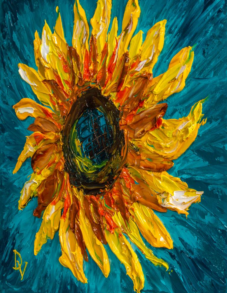 Original Impressionism Floral Painting by Vladyslav Durniev
