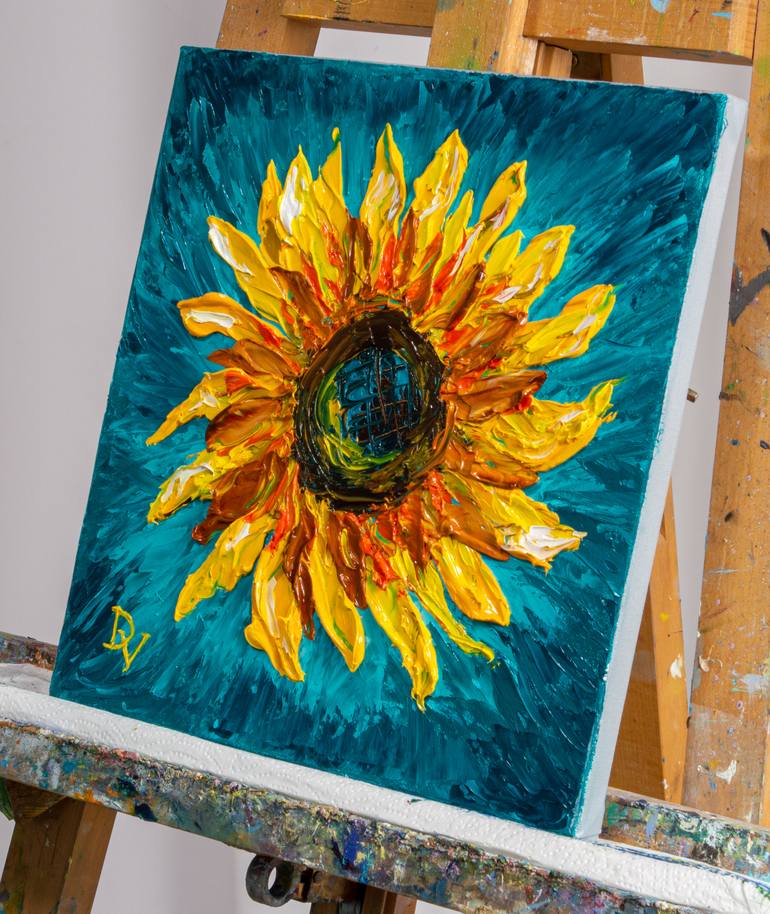 Original Impressionism Floral Painting by Vladyslav Durniev