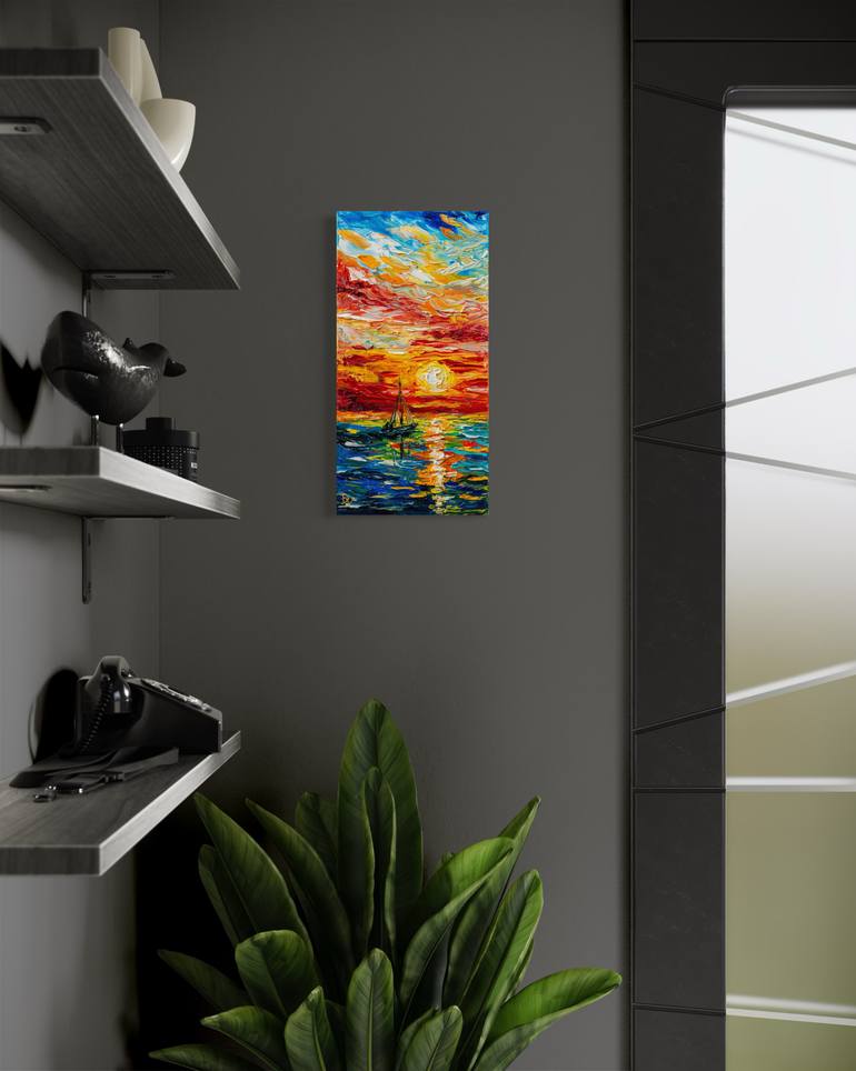 Original Impressionism Seascape Painting by Vladyslav Durniev