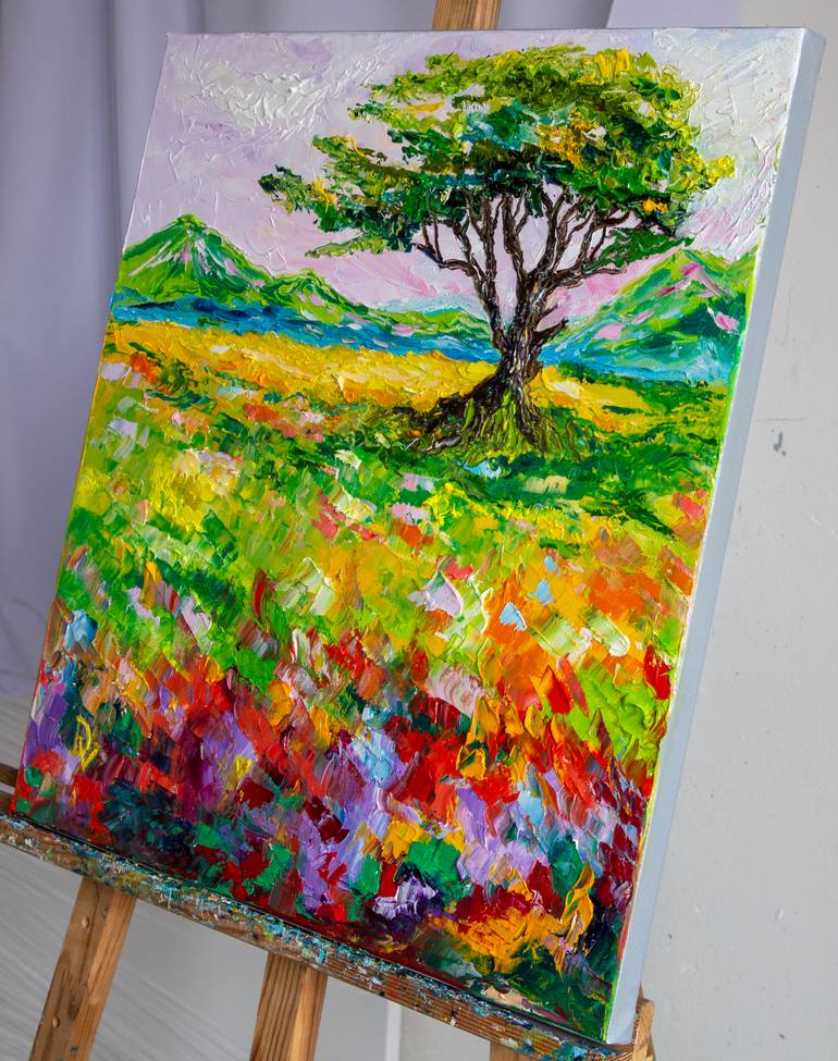 Original Impressionism Landscape Painting by Vladyslav Durniev