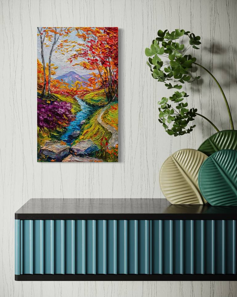 Original Impressionism Landscape Painting by Vladyslav Durniev