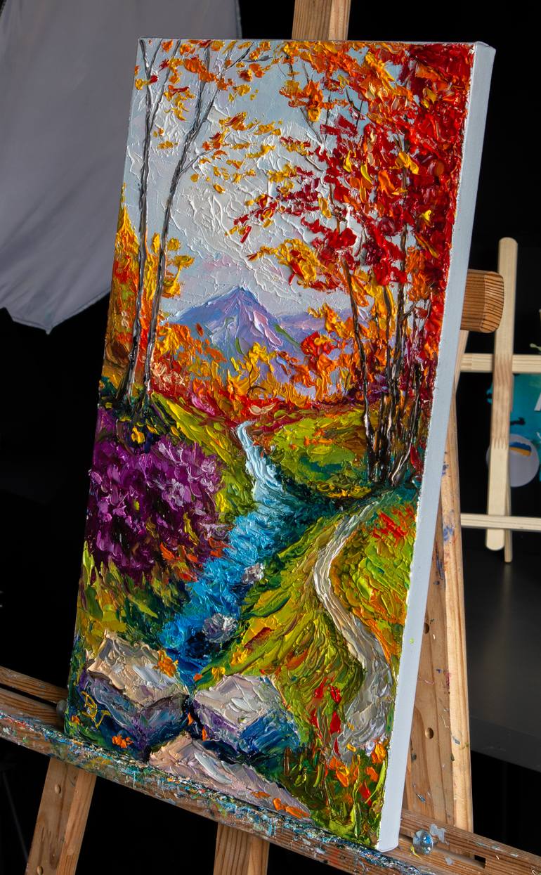 Original Impressionism Landscape Painting by Vladyslav Durniev