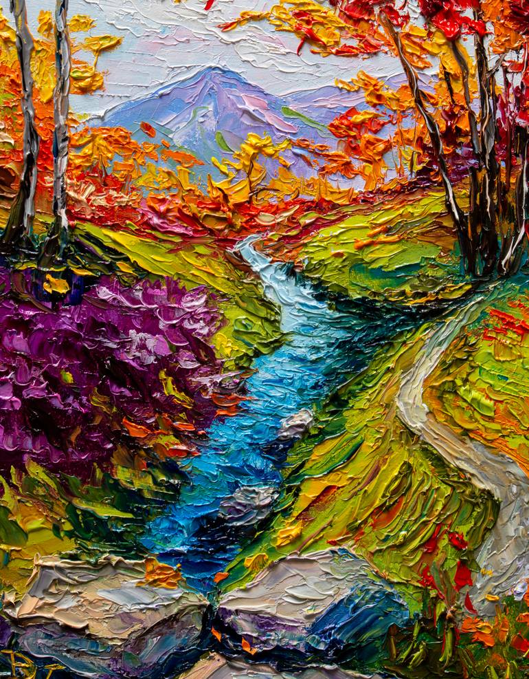 Original Impressionism Landscape Painting by Vladyslav Durniev