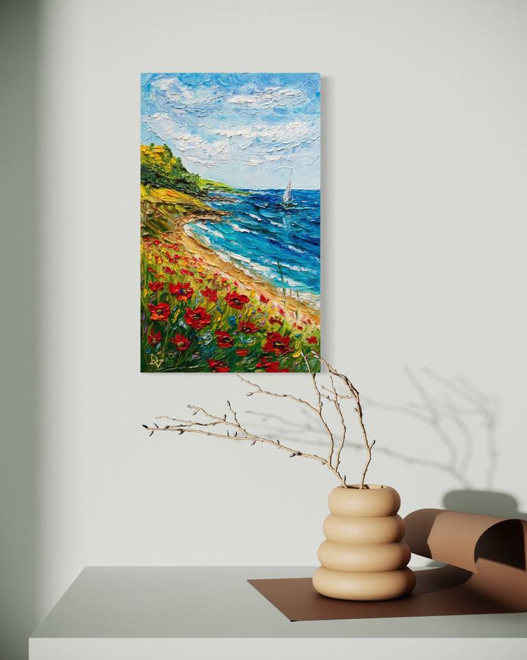 Original Impressionism Seascape Painting by Vladyslav Durniev
