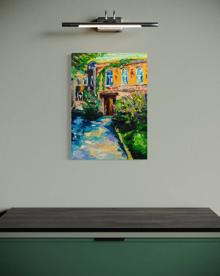 Original Impressionism Architecture Painting by Vladyslav Durniev