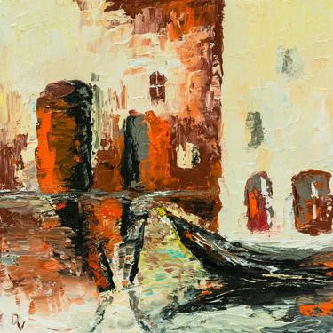 Original Abstract Cities Paintings by Vladyslav Durniev