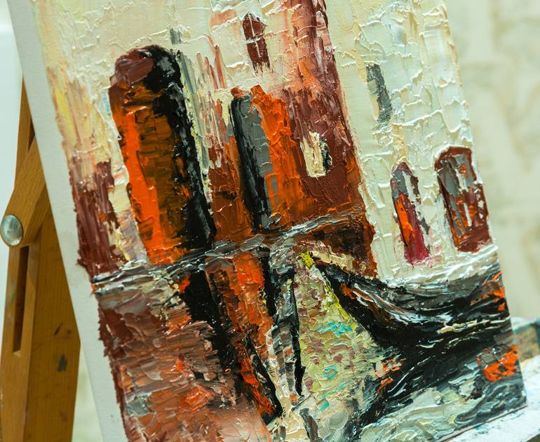 Original Abstract Cities Painting by Vladyslav Durniev