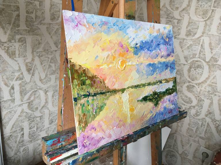 Original Impressionism Landscape Painting by Vladyslav Durniev