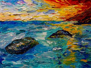 Print of Impressionism Seascape Paintings by Vladyslav Durniev
