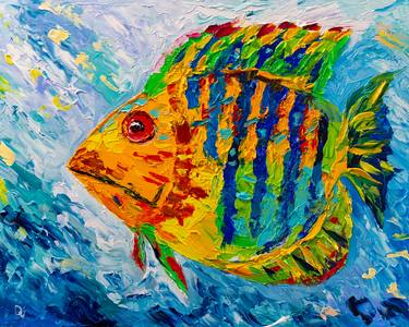 Print of Impressionism Fish Paintings by Vladyslav Durniev
