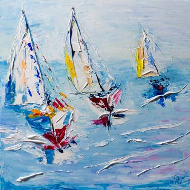 Print of Yacht Paintings by Vladyslav Durniev