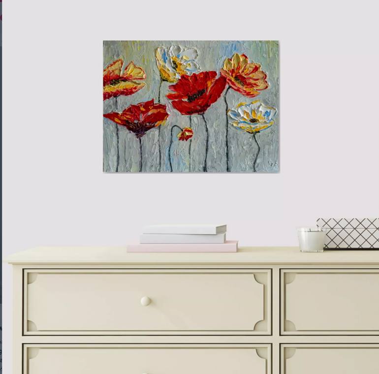 Original Impressionism Floral Painting by Vladyslav Durniev