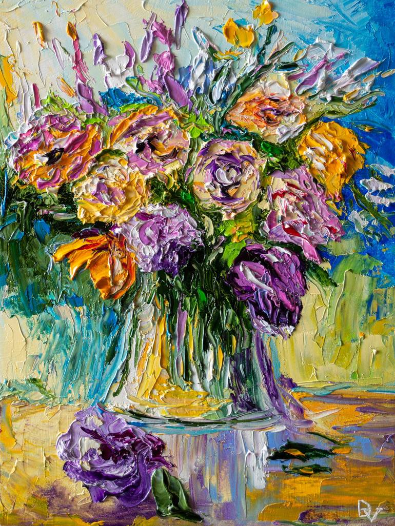 Bouquet Painting By Vladyslav Durniev 