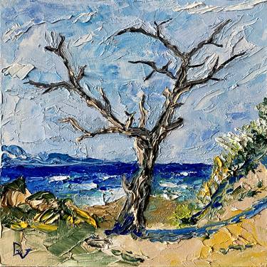 Print of Impressionism Tree Paintings by Vladyslav Durniev