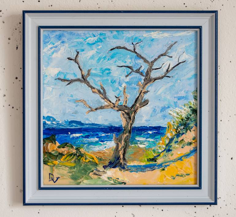 Original Impressionism Tree Painting by Vladyslav Durniev