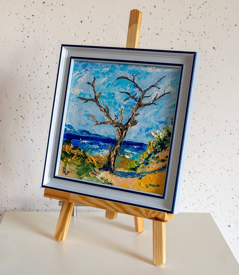 Original Impressionism Tree Painting by Vladyslav Durniev