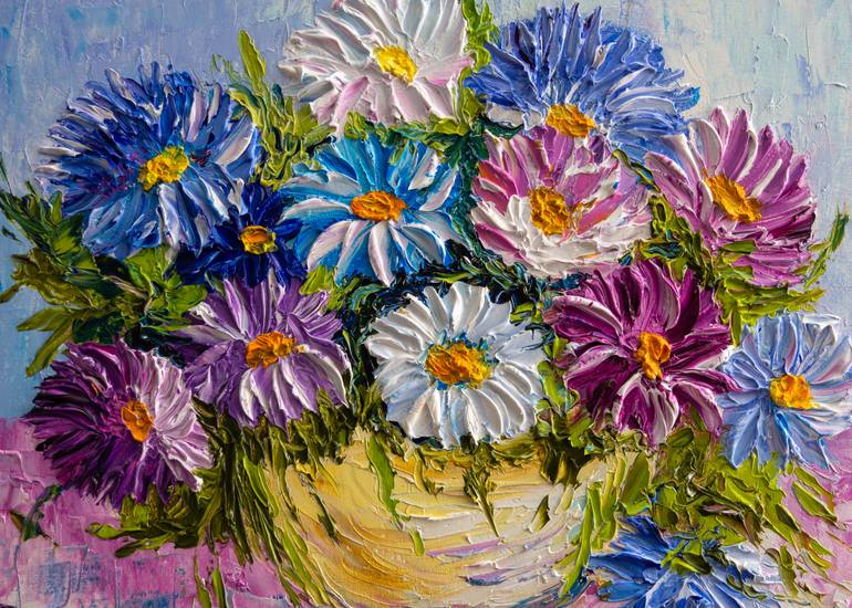 Original Impressionism Floral Painting by Vladyslav Durniev