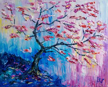 Original Impressionism Tree Paintings by Vladyslav Durniev