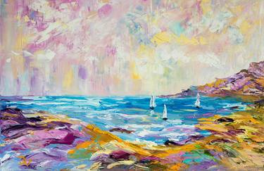 Print of Impressionism Seascape Paintings by Vladyslav Durniev