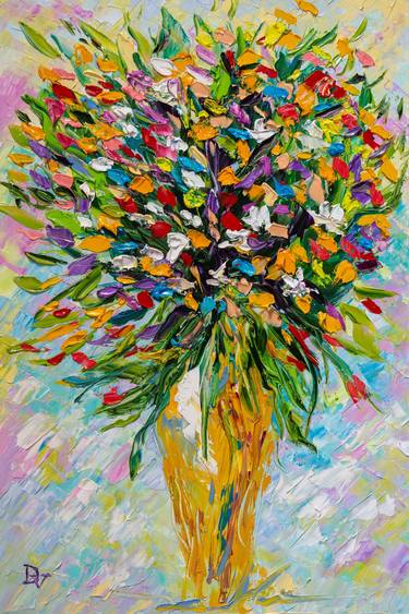 Original Impressionism Floral Paintings by Vladyslav Durniev