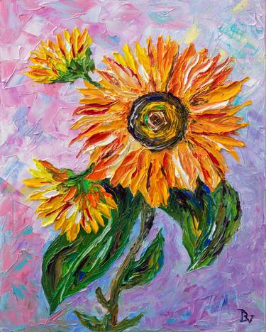 Original Impressionism Floral Paintings by Vladyslav Durniev