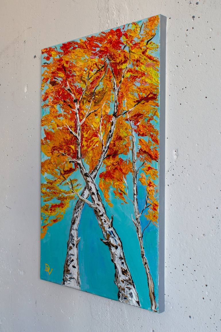 Original Impressionism Tree Painting by Vladyslav Durniev