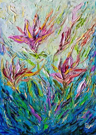 Original Impressionism Floral Paintings by Vladyslav Durniev