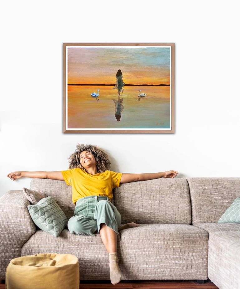 Original Surrealism Fantasy Painting by Tom Blood