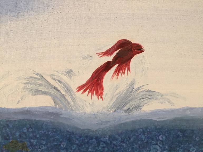Original Abstract Animal Painting by Megan Perry