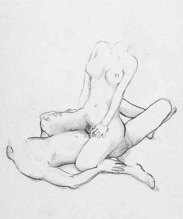 Print of Realism Nude Drawings by Alberto Sebastiani