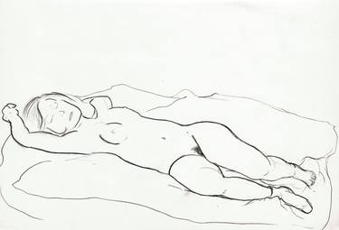 Print of Figurative Nude Drawings by Alberto Sebastiani