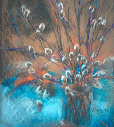 Original Expressionism Floral Paintings by Silja Salmistu