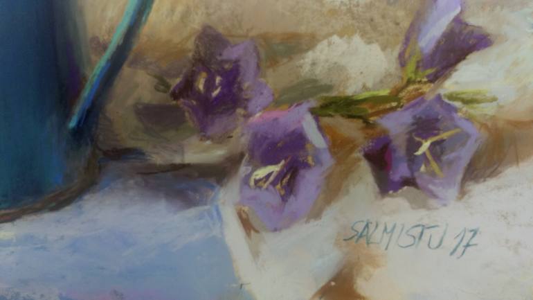 Original Impressionism Still Life Drawing by Silja Salmistu