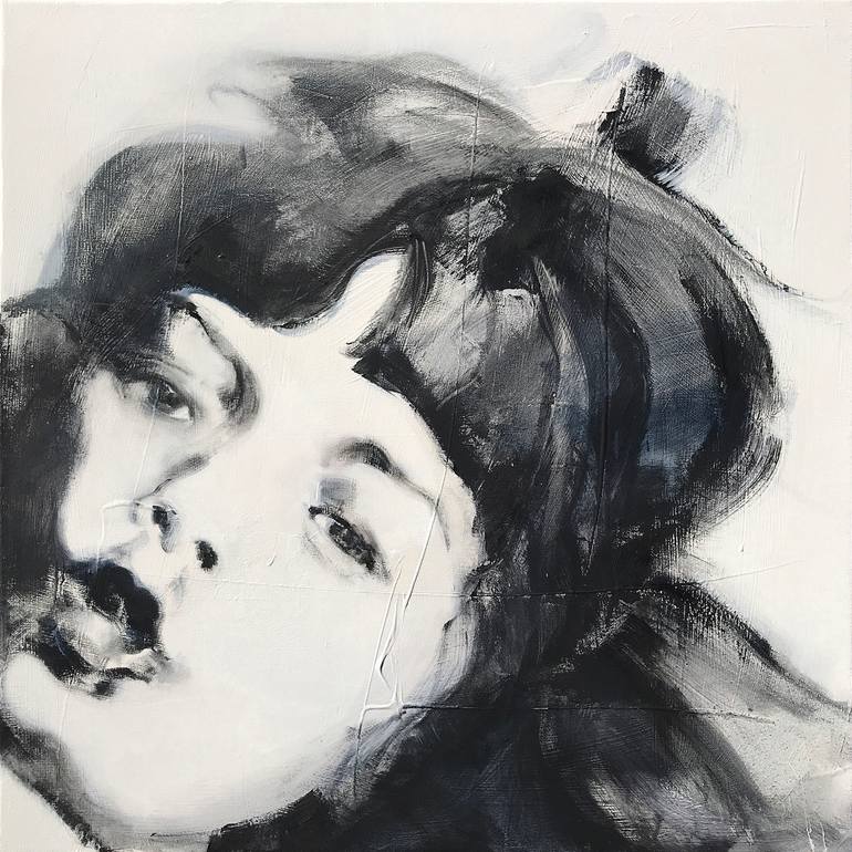 Original Modern Women Painting by Katelijn Bergman
