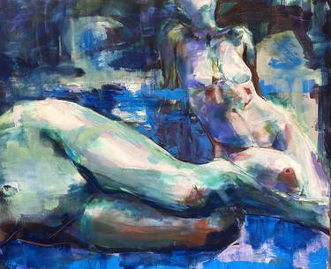 Original Figurative Nude Paintings by Birgitta Bachmann