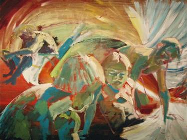 Original Expressionism People Paintings by Birgitta Bachmann