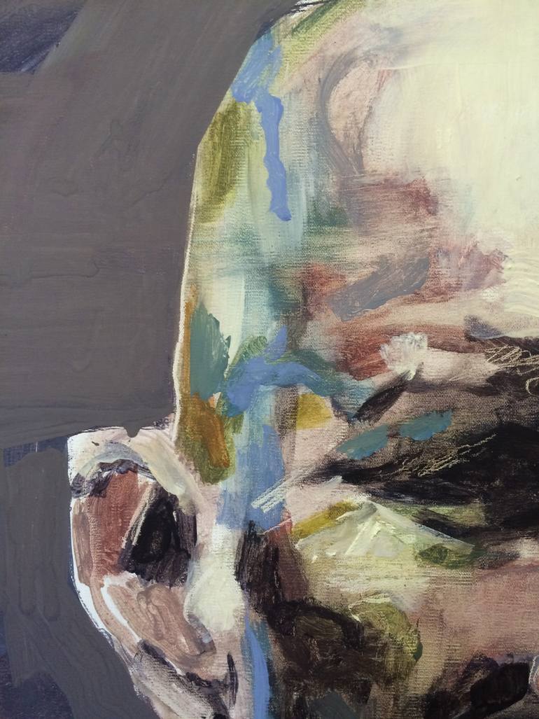 Original Expressionism People Painting by Birgitta Bachmann