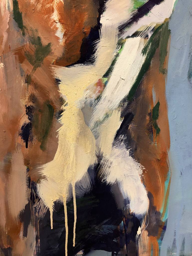 Original Expressionism Animal Painting by Birgitta Bachmann