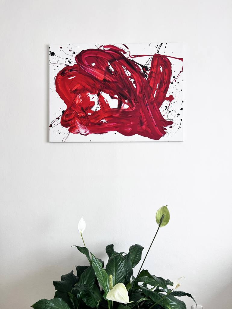 Original Abstract Expressionism Abstract Painting by Romana Jelínková