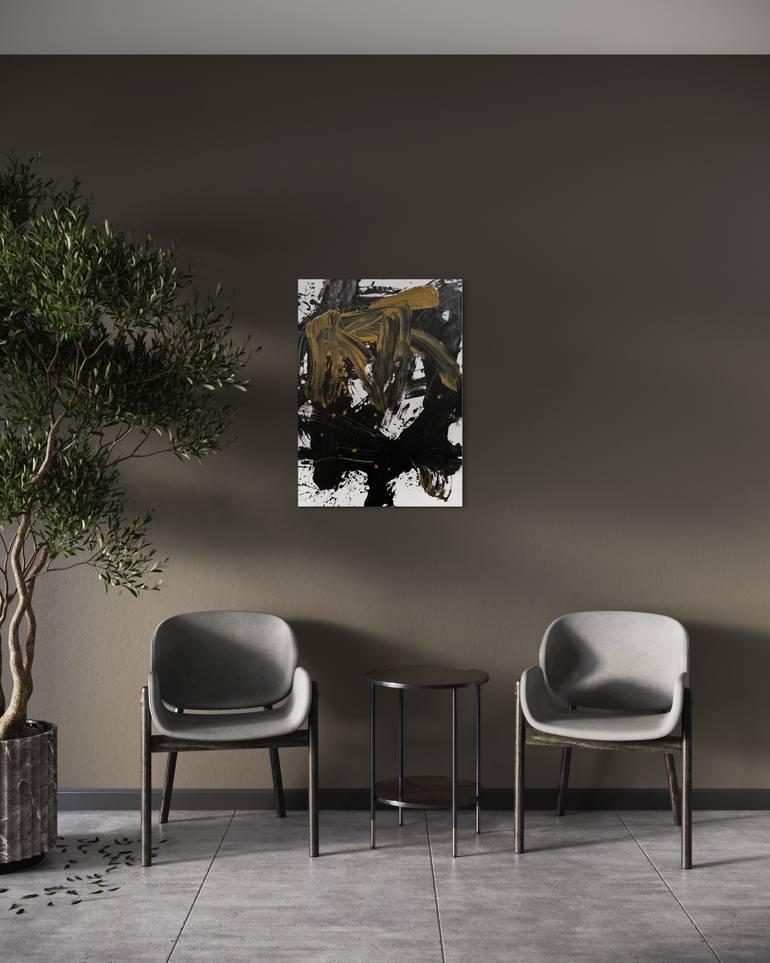 Original Abstract Expressionism Abstract Painting by Romana Jelínková