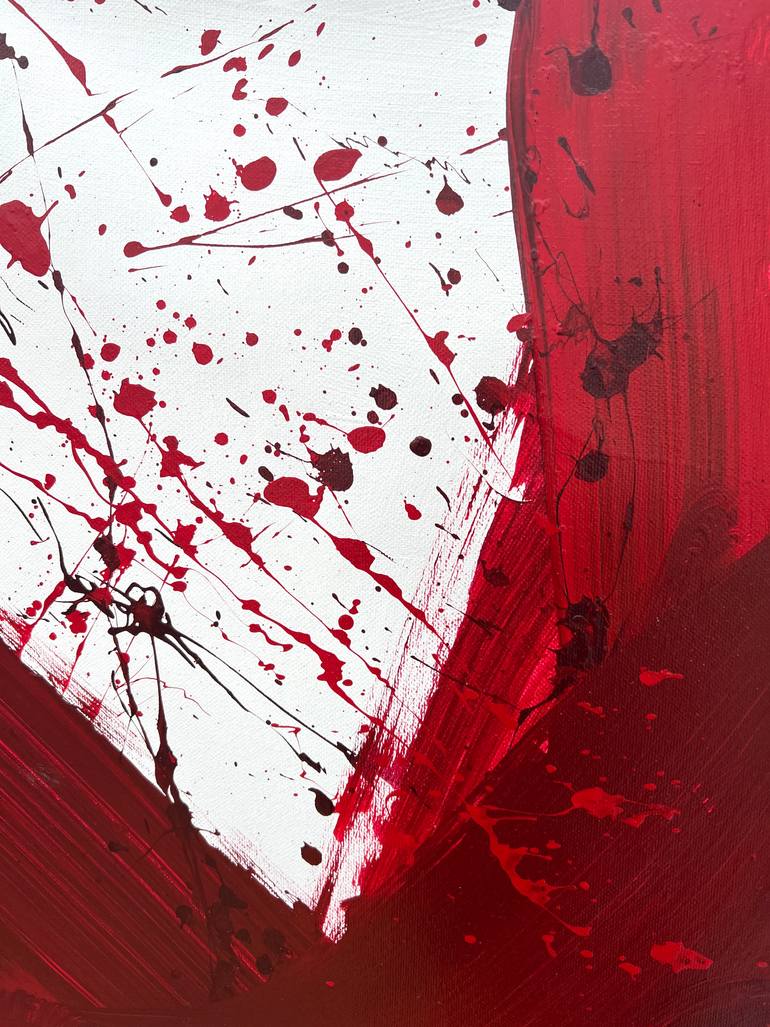 Original Abstract Expressionism Abstract Painting by Romana Jelínková