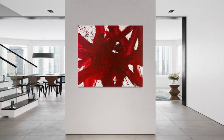 Original Abstract Expressionism Abstract Painting by Romana Jelínková