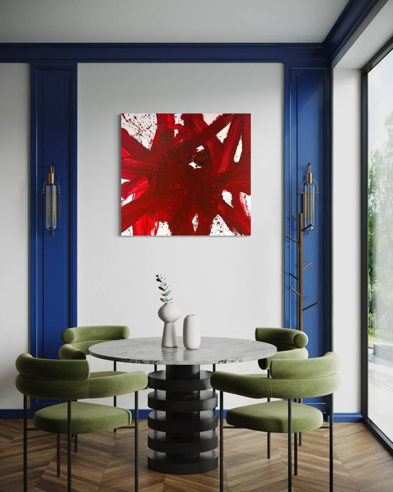 Original Abstract Expressionism Abstract Painting by Romana Jelínková