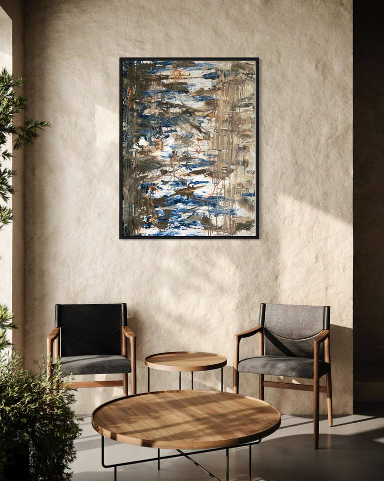 Original Abstract Landscape Painting by Romana Jelínková