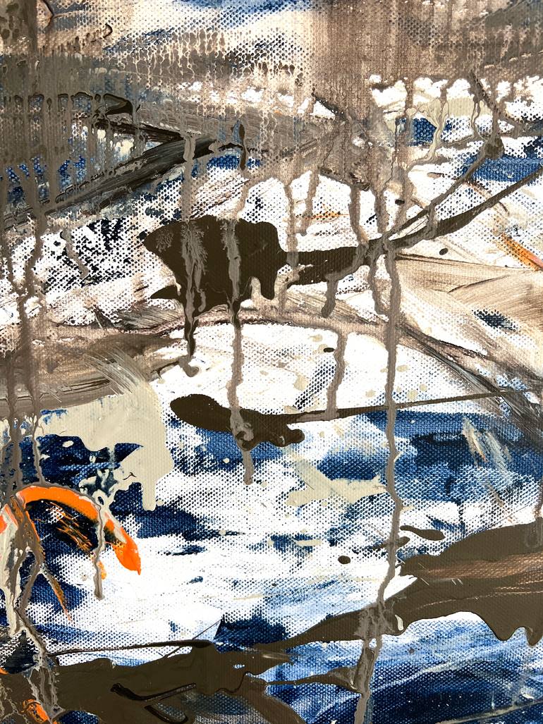 Original Abstract Landscape Painting by Romana Jelínková