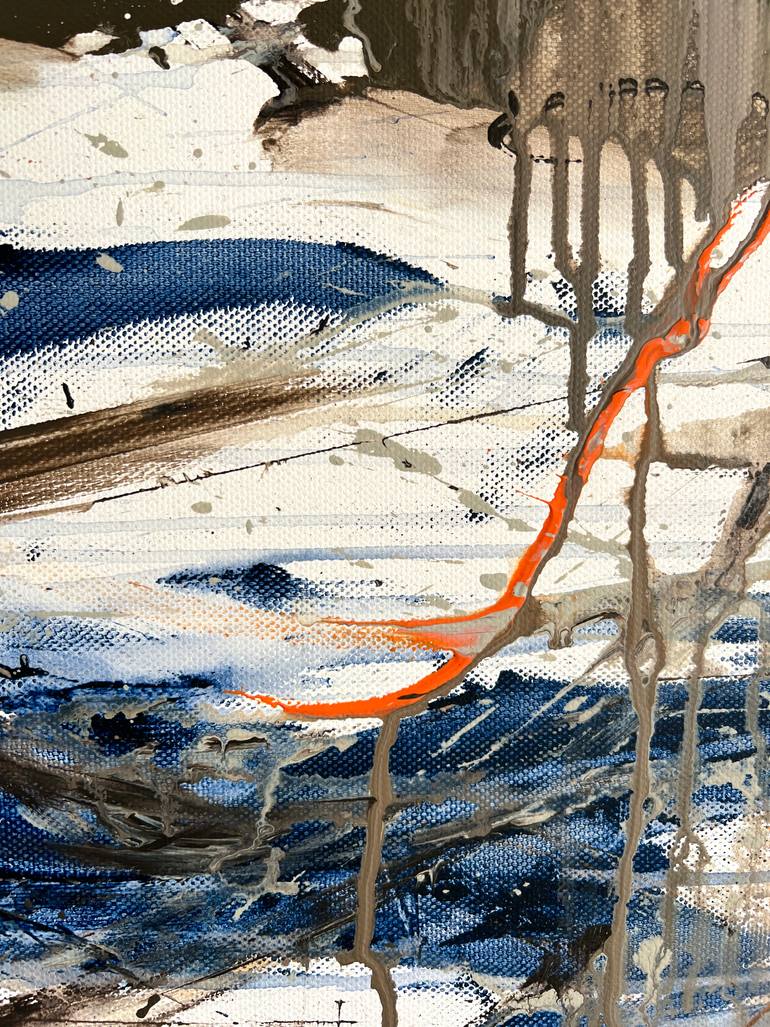 Original Abstract Landscape Painting by Romana Jelínková