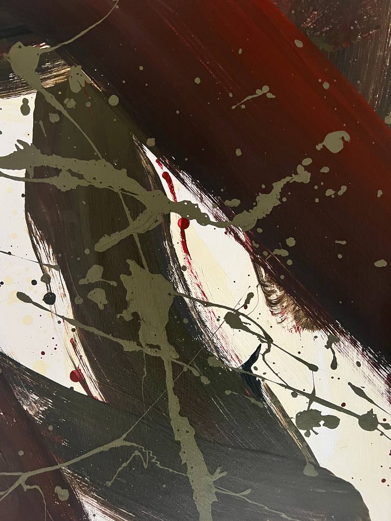 Original Abstract Expressionism Abstract Painting by Romana Jelínková