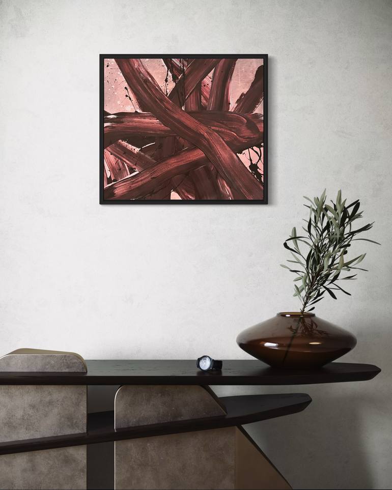 Original Abstract Expressionism Abstract Painting by Romana Jelínková