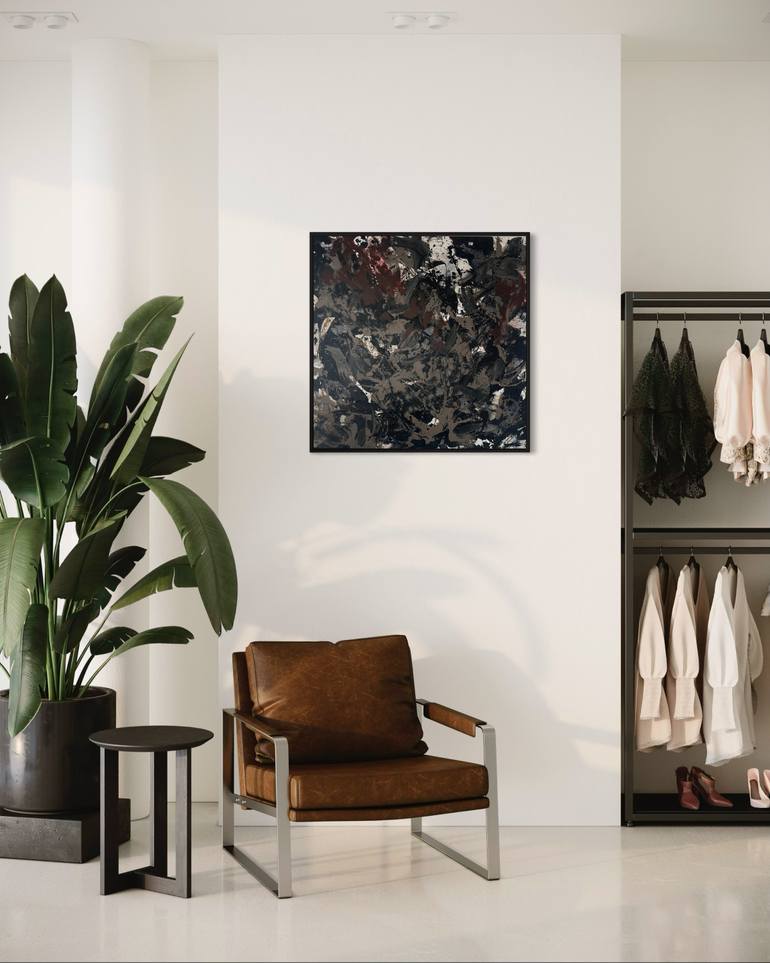 Original Abstract Expressionism Abstract Painting by Romana Jelínková